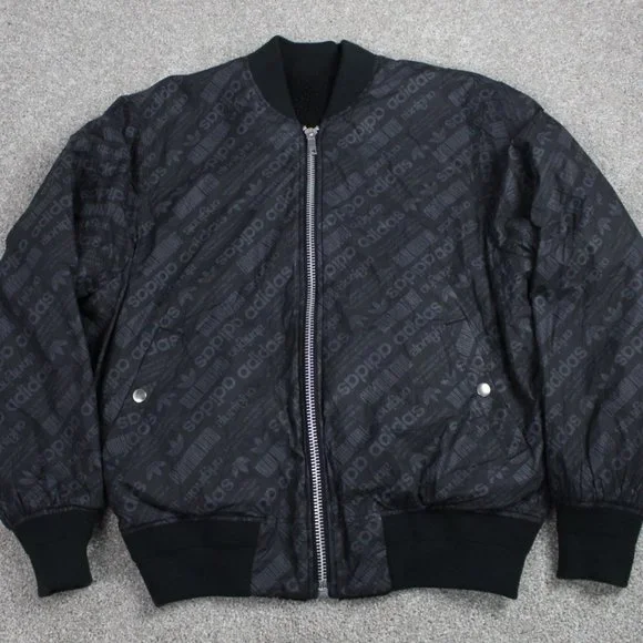 Adidas x Alexander Wang Jacket Men's M Black L/S Reversible "Packaging Paper" - Picture 1 of 13